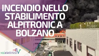 Incendio nello stabilimento Alpitronic a Bolzano