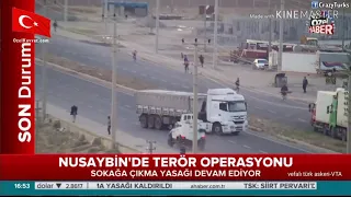 Yol kesen PKK'lılar polise denk geliyor İste o anlar!