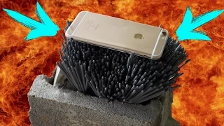 ЖЕСТЬ ! iPhone 6s VS. 1000 БЕНГАЛЬСКИХ ОГНЕЙ !? РАСПЛАВИТ ИЛИ НЕТ ?! ?