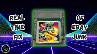 Fixing eBay Junk - Real Time Repair of A Gameboy Color Pinball Arcade Cartridge