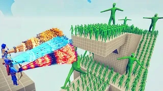 100x ZOMBIE ARMY+ GIANT ZOMBIE vs 3x EVERY GOD  - Totally Accurate Battle Simulator TABS