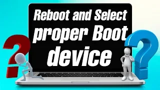 При включении Reboot and Select proper Boot device or Insert Boot media in selected Boot device