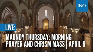 Maundy Thursday: Morning Prayer and Chrism Mass | April 6