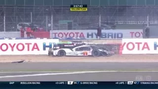 WEC 6 Hours of Silverstone 2016 Brendon Hartley Big Crash