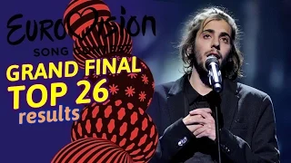 Grand Final Eurovision 2017 TOP 18 Live Results