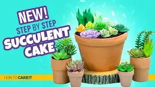 How To Make A FUN Succulent Cake by Asma Qureshi | How To Cake It Step By Step