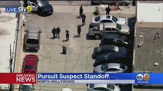 Robbery Suspect Surrenders After Car Chase, Standoff In North Hollywood