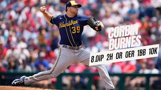 Corbin Burnes Brewers vs Phillies | 7/20/23 | MLB Highlights