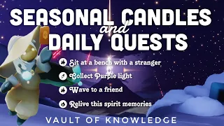 Seasonal Candles + Daily Quest in Vault of Knowledge | sky Cotl | Noob Mode