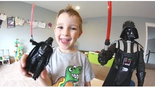 Father & Son / TINY DARTH VADER -VS- HUGE DARTH VADER!