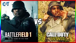 COD WW2 vs BF1 Gameplay & Graphics