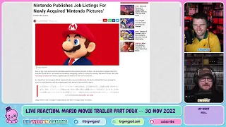 Live Reaction: Super Mario Bros. Movie Direct – 30 Nov 2022 (2nd trailer)