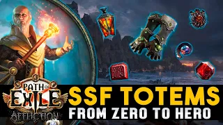 Hierophant Flamewood Totems - How to Start SSF Magic Find [Part 2] Path Of Exile - Affliction 3.23