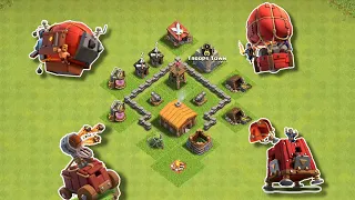 MAX Town hall 2 vs MAX siege machine || clash of clans ||