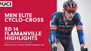 Round 14 - Men Elite Highlights | 2021/22 UCI CX World Cup - Flamanville