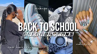 PREPARE W ME FOR FIRST DAY OF CLASSES! 2022 | new pickups 👟, hair, lashes, nails + pedi, etc!