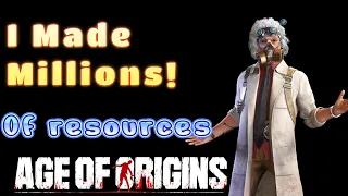 (LIVE) Age of Origins : This is how i generated millions of Resources daily with no farms