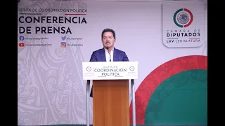 EN VIVO / Conferencia del diputado Moisés Ignacio Mier, coordinador del Grupo Parlamentario MORENA