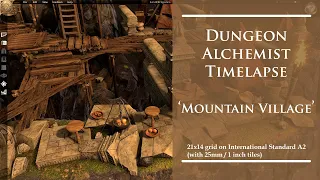 Dungeon Alchemist Timelapse 'Mountain Village'