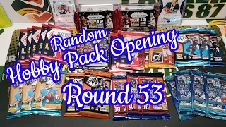 Random Football Card Hobby Pack Opening Round 53!