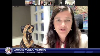 Virtual Public Hearing - Speaker Therese M. Terlaje - February 16, 2022 4pm