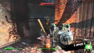 Fallout 4 Raider Stuck In A Trash Can ?!?!?!?!?!?!