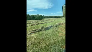 Live Baling hay with the Claas.