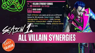 How To - Season 1 Villain Synergies: Notorious and Infamy Gear Combos in Suicide Squad