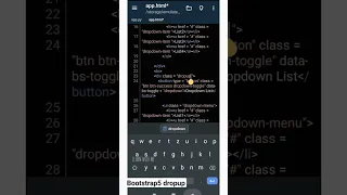 Bootstrap5 Dropdup Using Flask #flask #python #pydroid3 #bootstrap #html #css #js #bootstrap5