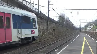 (RER C) Départ d'un Z20900/5600 IDF/Carmillon ELBA en gare d'Étampes