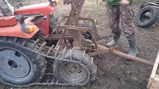 Полугусеничная приставка к мини-трактору. Обзор конструкции.