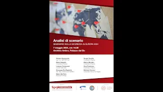 Analisi Di Scenario: Seminario sulla sicurezza in Europa 2024   Prima Parte