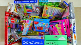 cute collection of colours, silky crayons, blow colour pen, floating pen, doms colour, posca marker