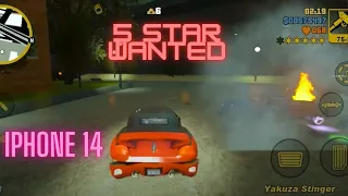 5 Star wanted in Grand Theft Auto III The Definitive Edition -iPhone 14