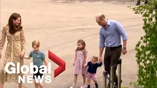 Prince William, Kate play with kids in garden at Chelsea Flower Show