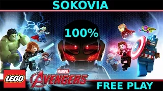 Lego Marvel Avengers Sokovia Free Play 100%