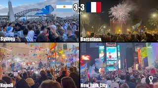 Crazy Argentina Fan Celebrations Around The World After Winning The World Cup FInal Against France