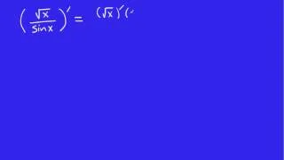 Calculus - Derivatives 11 - The Quotient Rule
