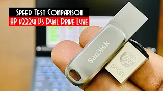 Speed Test - HP v222w USB 2.0 VS SanDisk Ultra Dual Drive Luxe Type C Flash Drive