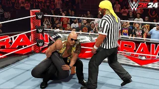 WWE 2k24 - The Rock vs The Great Khali: Special Guest Referee Hulk Hogan|Raw