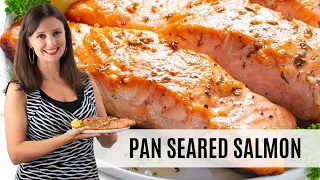 Perfect PAN SEARED SALMON Recipe: Tender & Flaky, With CRISPY Skin!