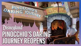 Pinocchio’s Daring Journey Reopens at Disneyland