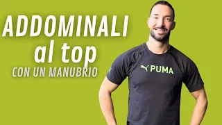 ADDOMINALI AL TOP CON UN MANUBRIO