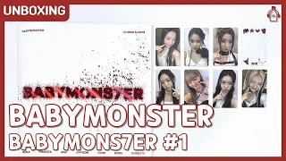 BABYMONSTER 'BABYMONS7ER' Photobook Ver. & Pop-up Store Gifts #Unboxing (01.04.2024)