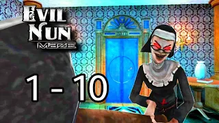 Evil Nun Maze Floor 1 to 10 | evil nun maze endless escape full gameplay | evil nun maze