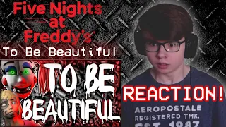 I AM STUNNED | FNAF - TO BE BEAUTIFUL SONG LYRIC VIDEO - Dawko & DHeusta REACTION!