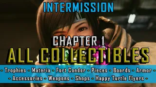 FF7 Intermission - All Collectibles in Chapter 1 - Materia, Pieces, Equipment, Trophies plus more