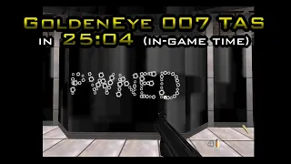 GoldenEye 007 TAS: 00 Agent in 25:04 (in-game time)