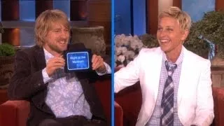 Ellen and Owen Wilson Play 'Heads Up!'