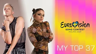 Eurovision Song Contest 2024 | My Top 37